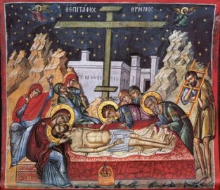 Ιησούς Χριστός αποκαθήλωση_Положение во Гроб_Jesus Christ Crucifixion_Byzantine-Orthodox-Icon_snyatie156694.b