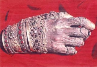 δεξί χέρι του Αγίου Ιωάννη του Χρυσοστόμου_ The incorrupt right hand of St. John Chrysostom_ Десница Св. Иоанна Златоуста_blas