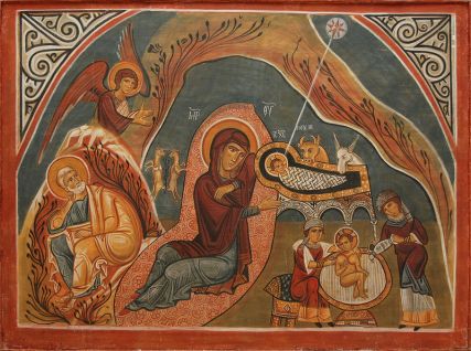 Η Γέννηση του Ιησού Χριστού_ Рождество Христово_ Nativity of Christ Иконаih3194