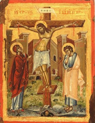 Σταύρωσις_The Crucifixion_Greek-Byzantine-Orthodox-Icon_Распятие_ИИСУСА1302628389_st.-pauls-mount-athos-132