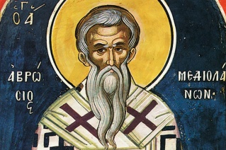 Αμβρόσιος Μεδιολάνων_St Ambrose of Mediolansus–Milan_Св. Амвросий Медиоланский_98amvrosiy_mediolanskiy_595(1)